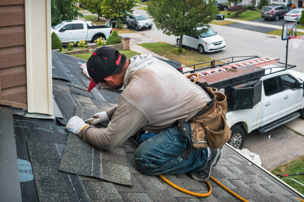 Professional Roofing technician working in Albrightsville, PA